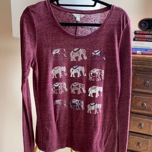 Lucky Brand Elephants Shirt